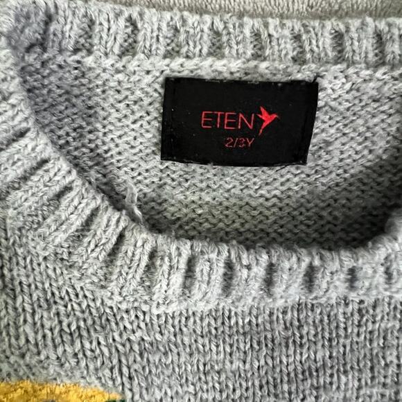 Toddler Go Fly a Kite Embroidered Pullover Sweater 2/3Years - Picture 3 of 4